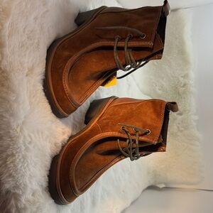 Fly London Women's Tan Suede Ankle Boots